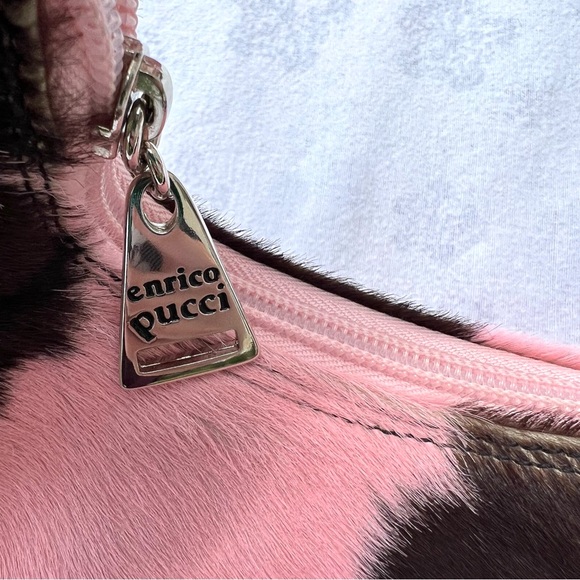 Pink cow print pony hair bag - Picture 4 of 8